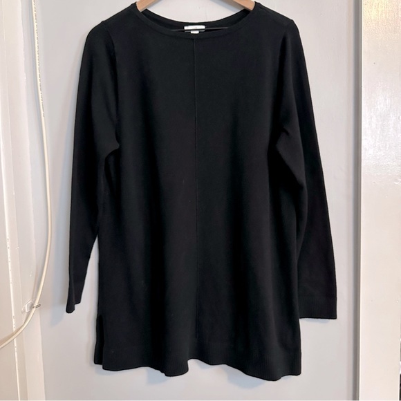 J. Jill Tunic Sweater, Size L, Black - Picture 1 of 10